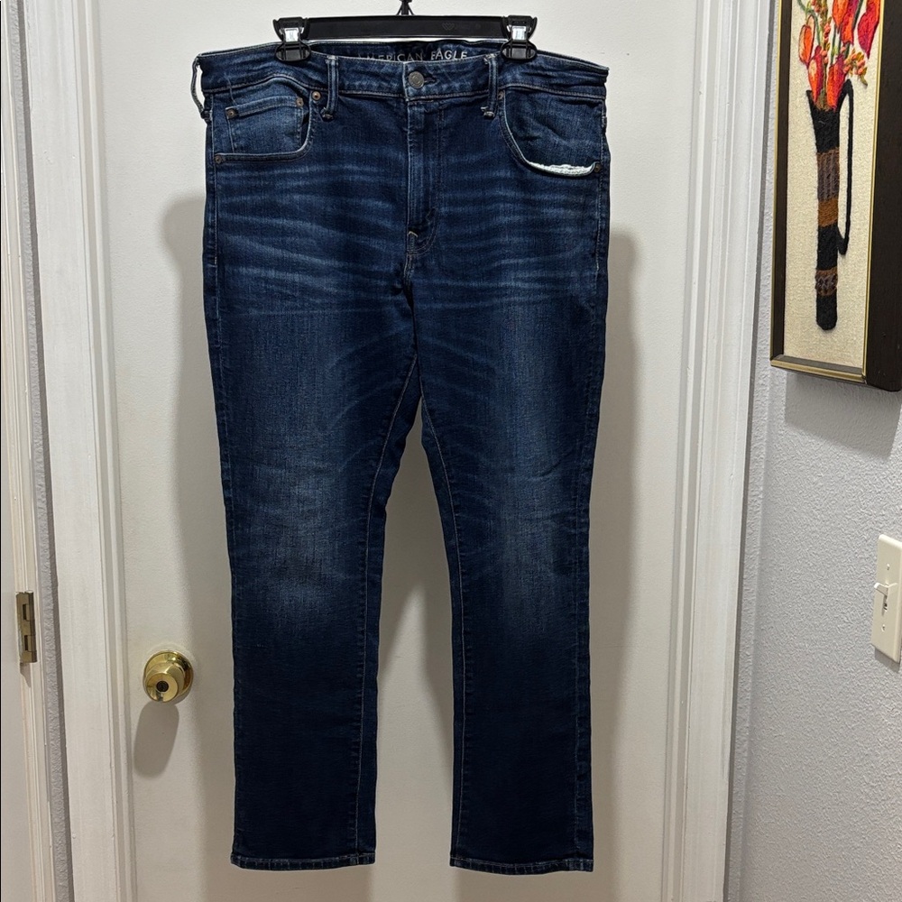 American Eagle Outfitters Blue Straight Jeans Classic Style